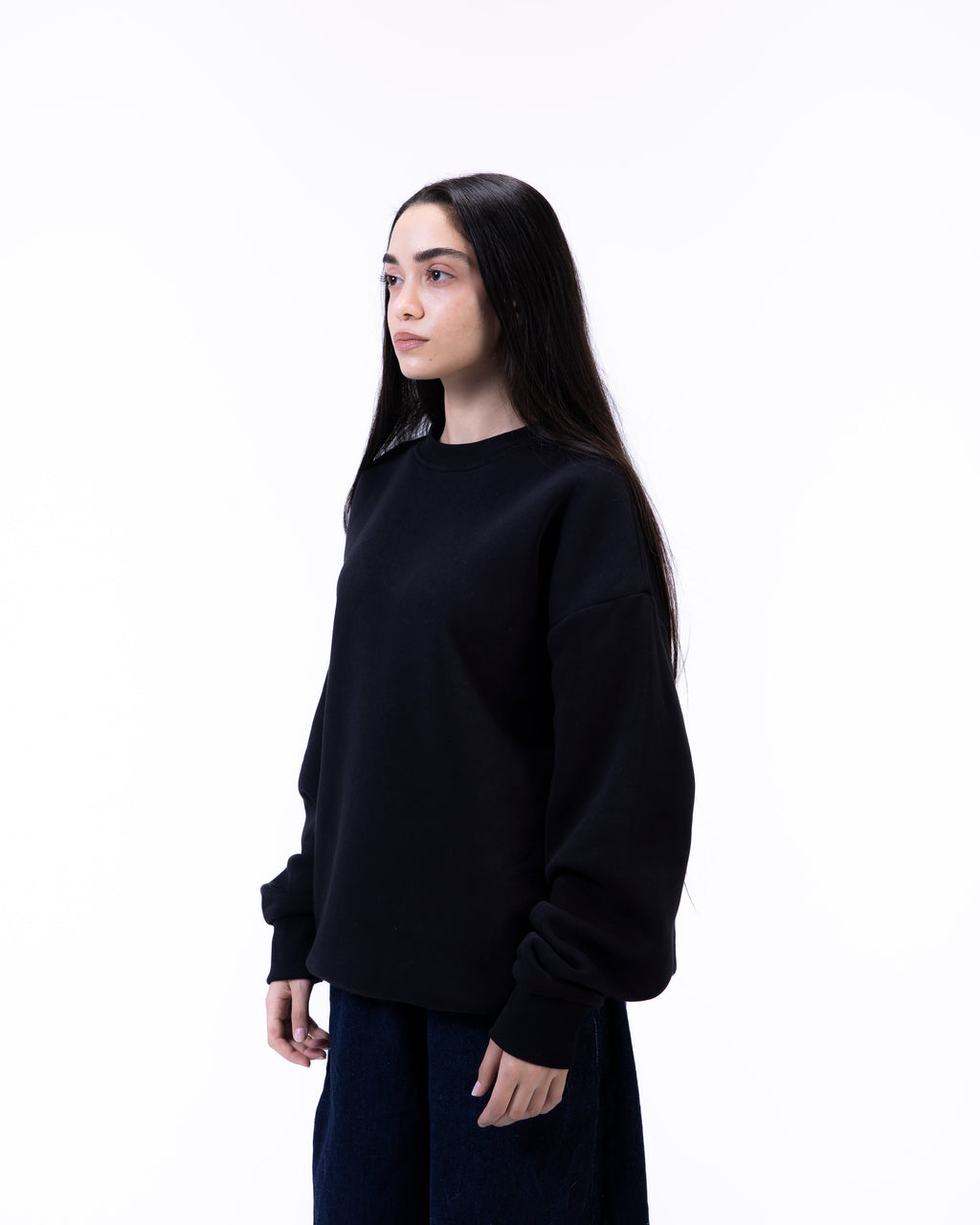 Black Basic Crewneck