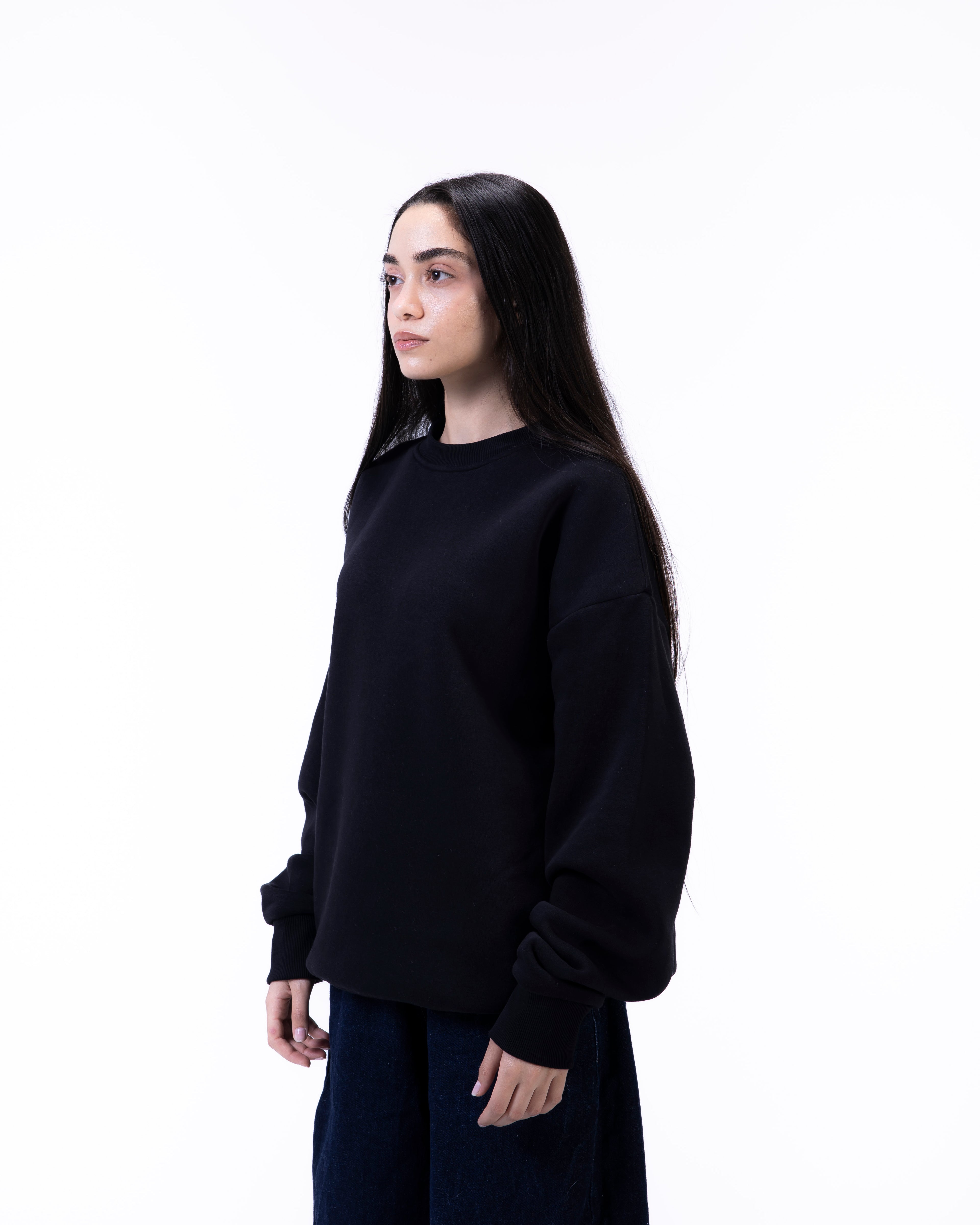 Black Basic Crewneck
