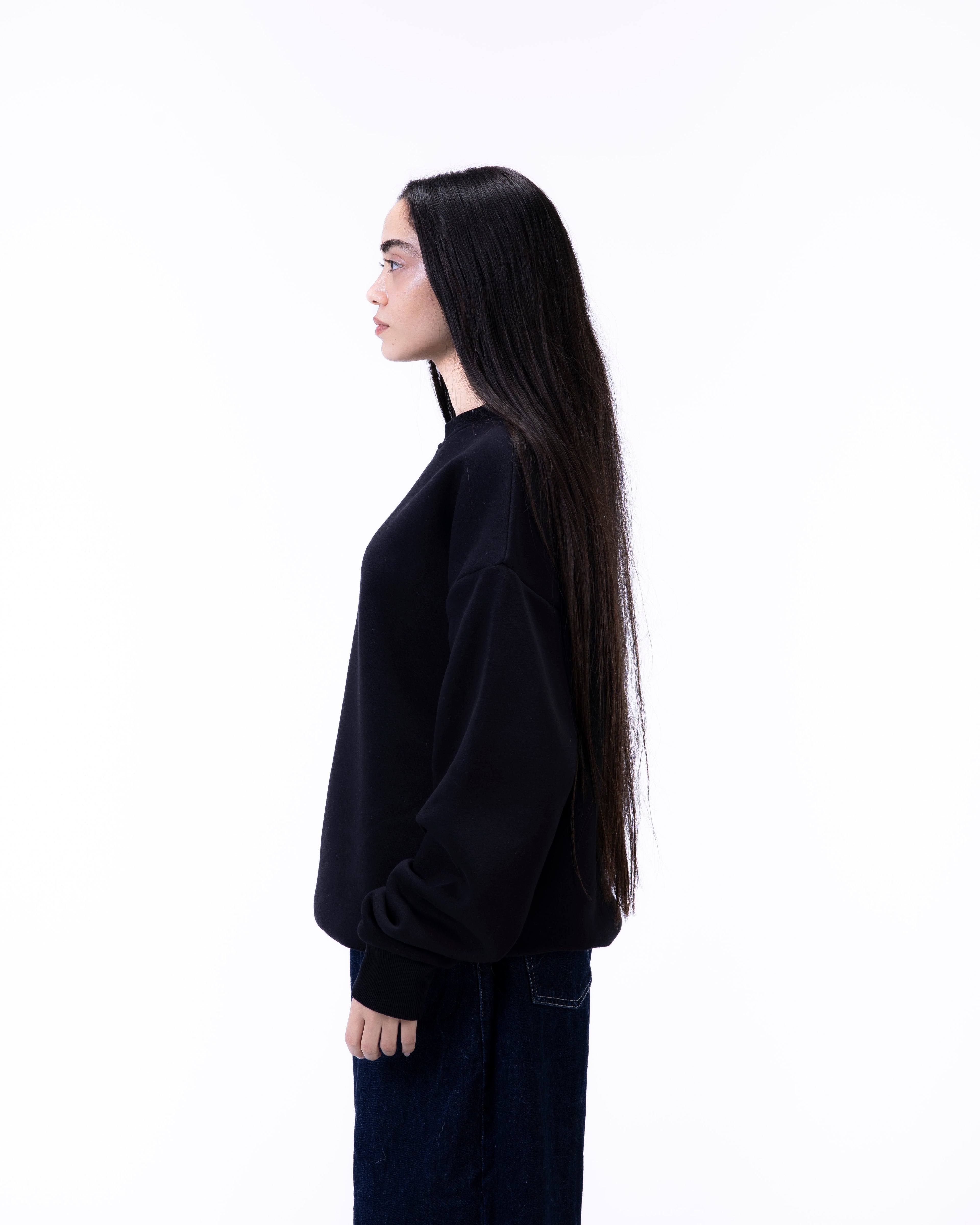 Black Basic Crewneck