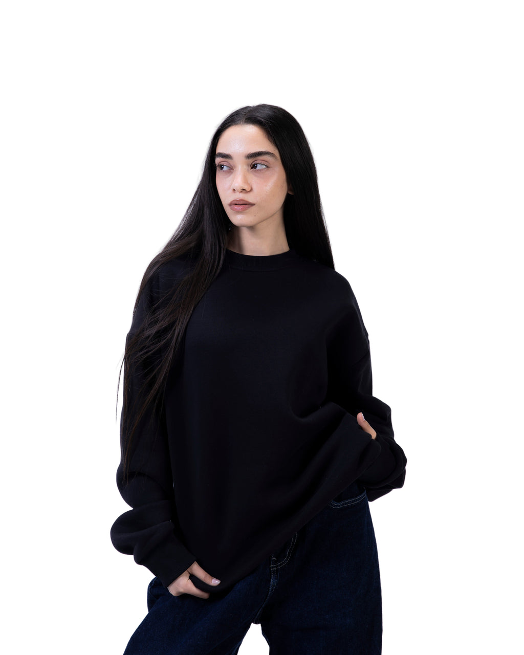 Black Basic Crewneck