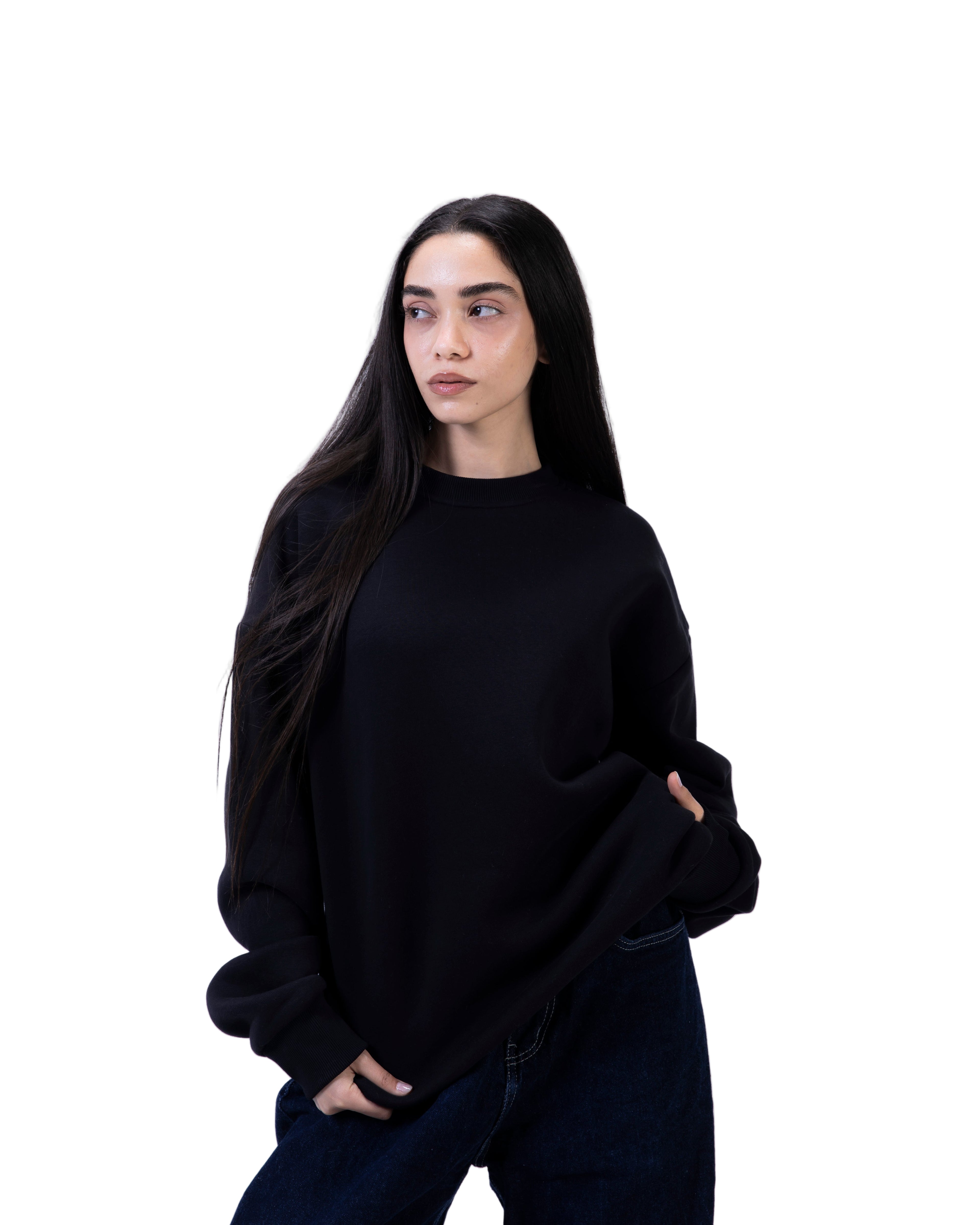 Black Basic Crewneck