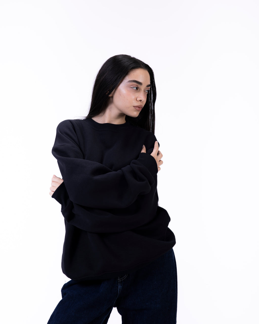 Black Basic Crewneck